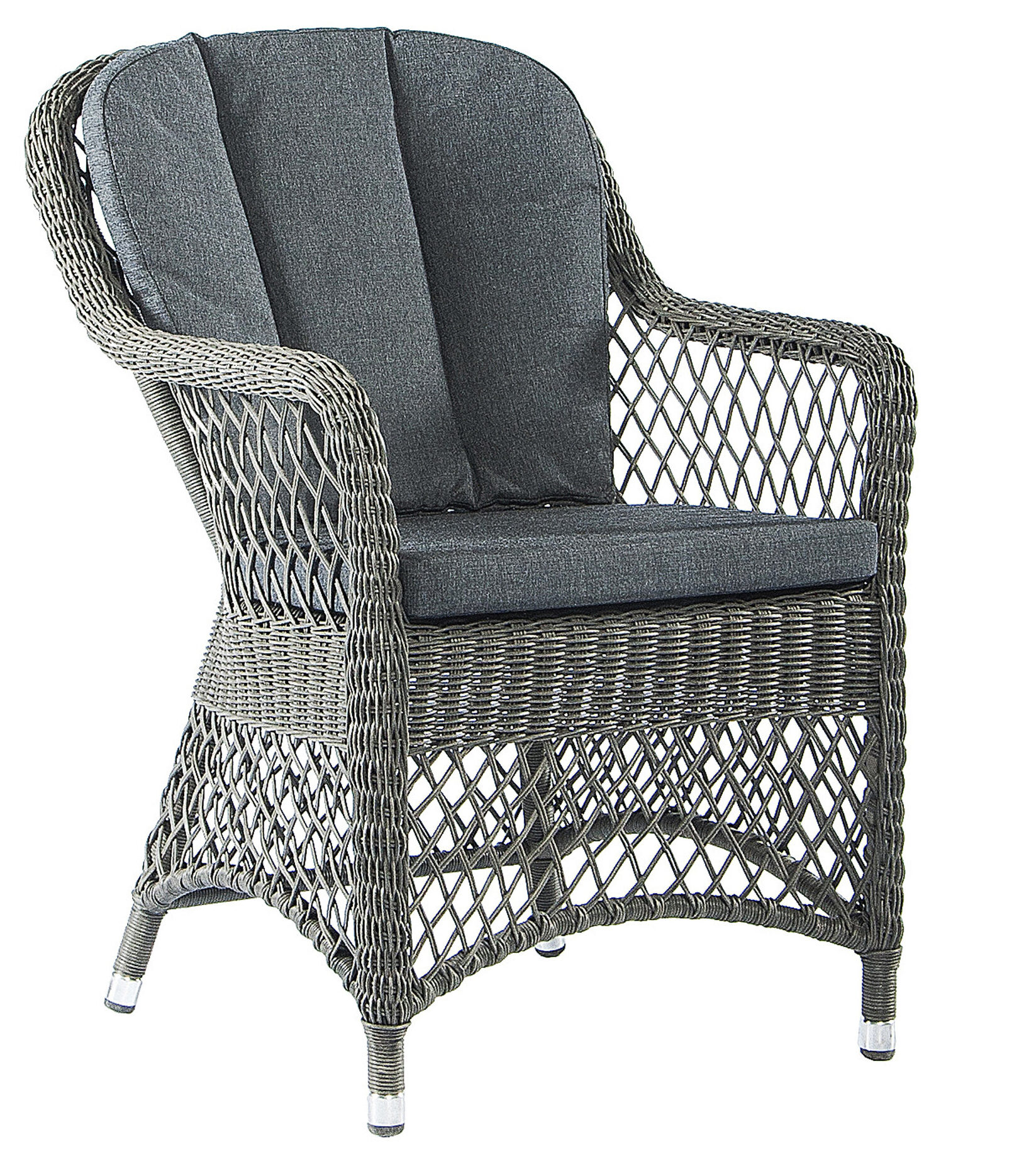 Monte Carlo Grey Open Weave Dining Chair