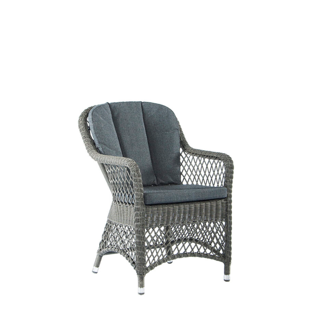 Monte Carlo Grey Open Weave Dining Chair