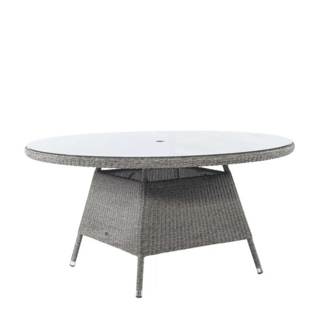 Monte Carlo Grey 6- Seater Round Dining Table