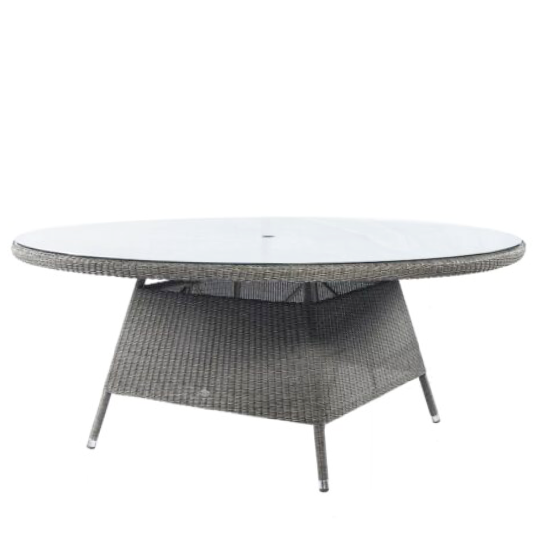 Monte Carlo Grey 8- Seater Round Dining Table