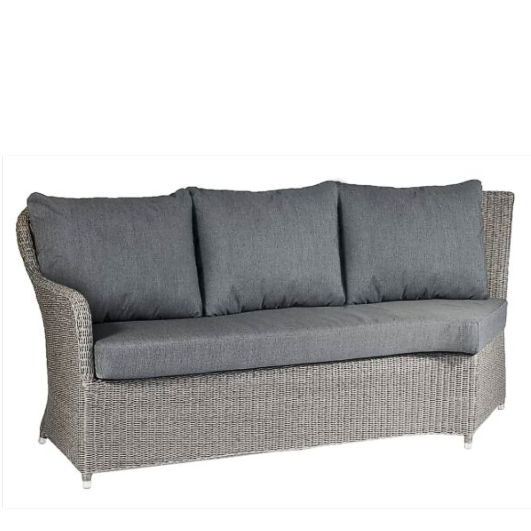 Monte Carlo Grey Casual Dining Sofa (Left)