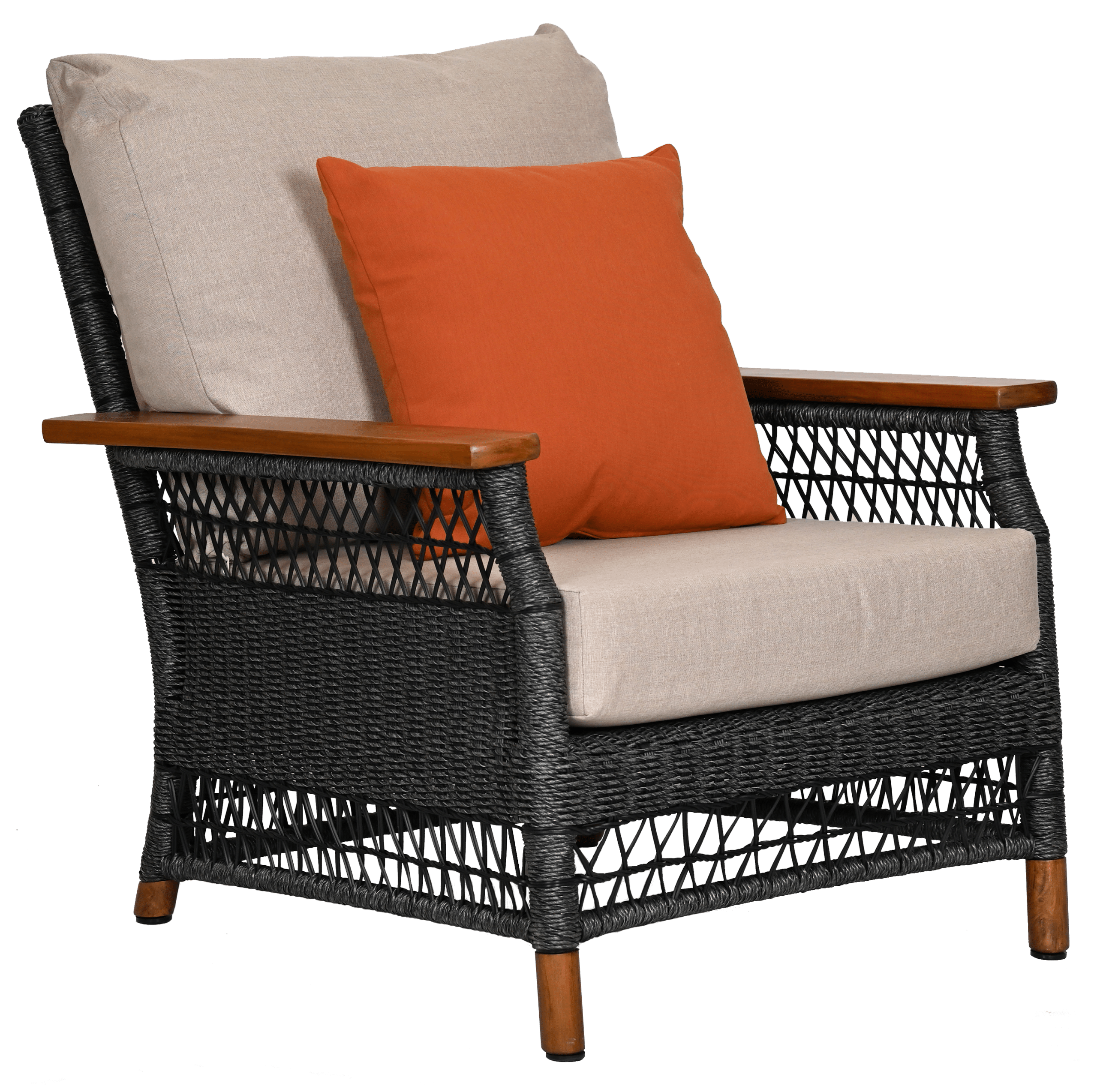 Vintage Slate Gray Lounge Chair