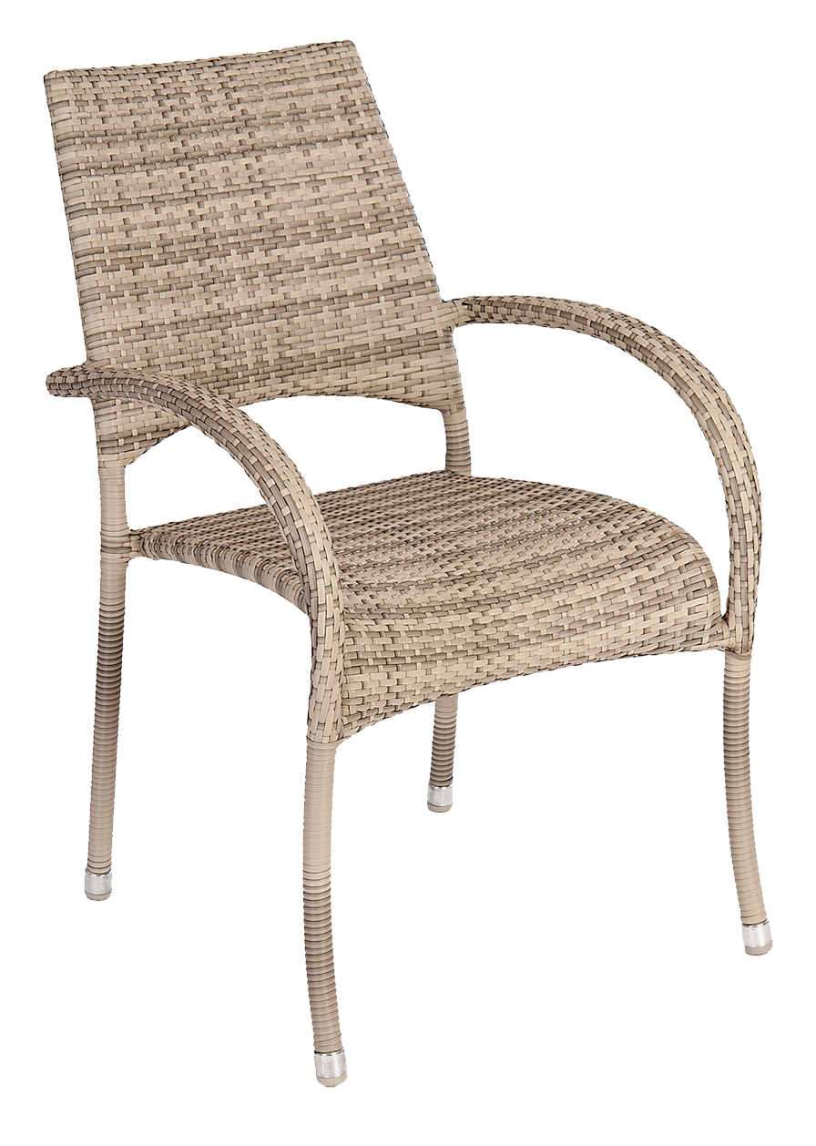 Ocean Pearl Fiji Stacking Dining Arm Chair