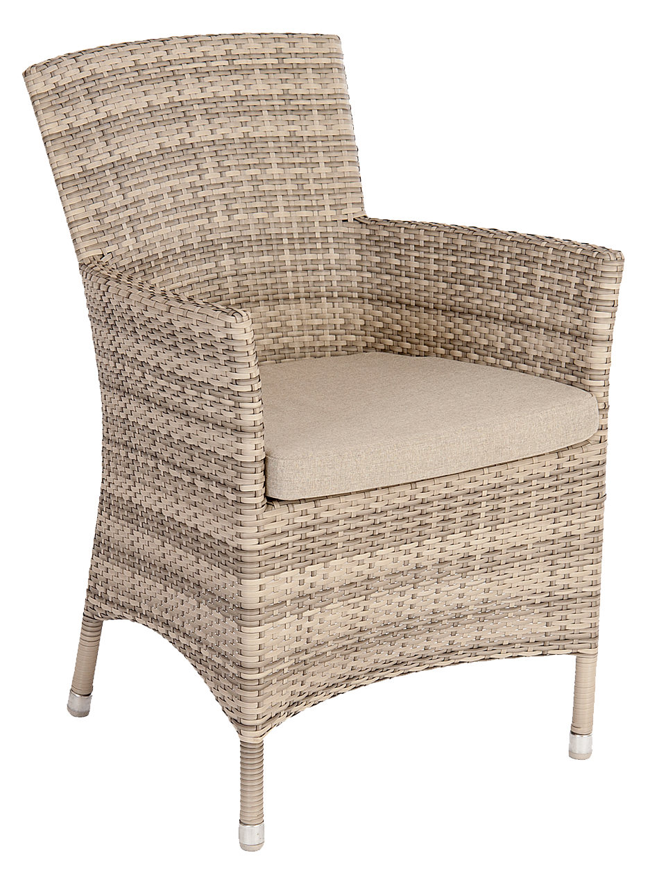 Ocean Pearl Square Back Dining Arm Chair