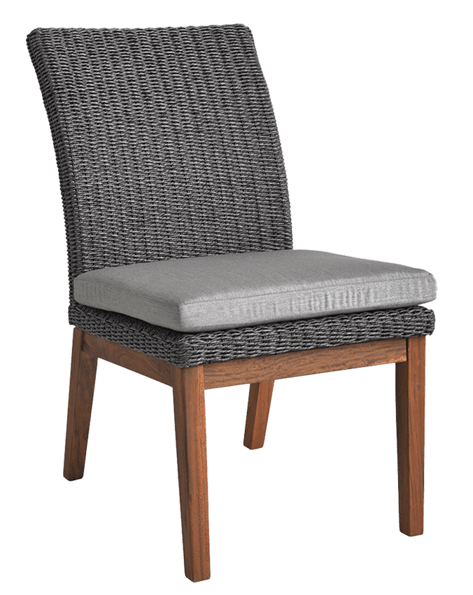 Coral Slate Gray High Back Side Chair