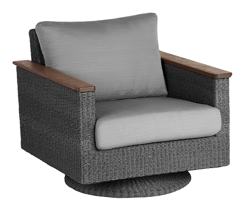 Coral Slate Gray Swivel Chair