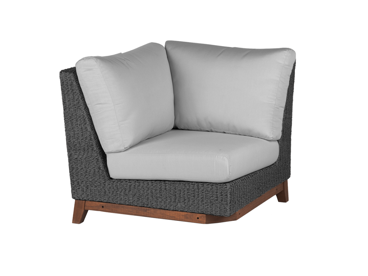 Coral Slate Gray Sectional Corner Seat