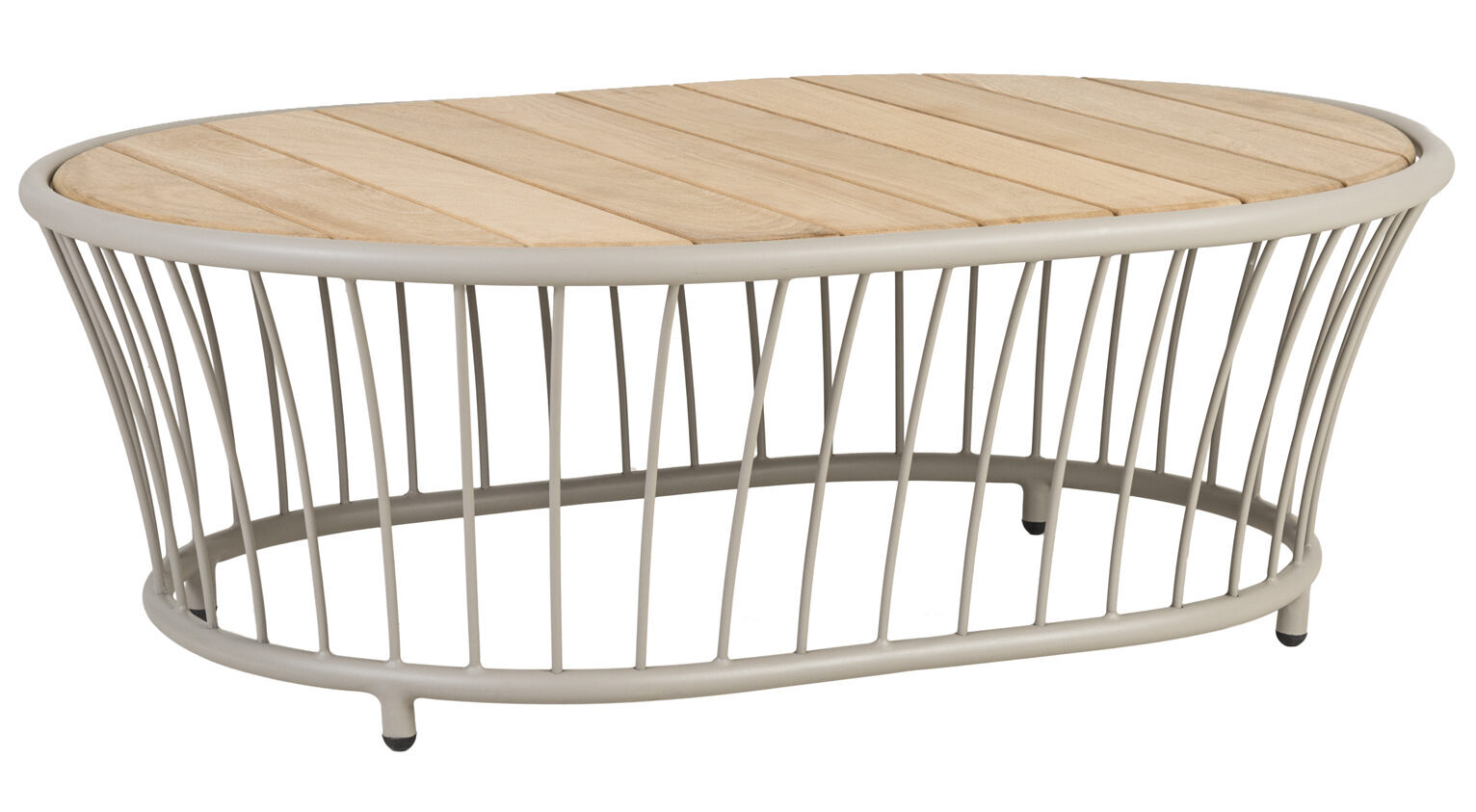 Cordial  Beige Oval Coffee Table